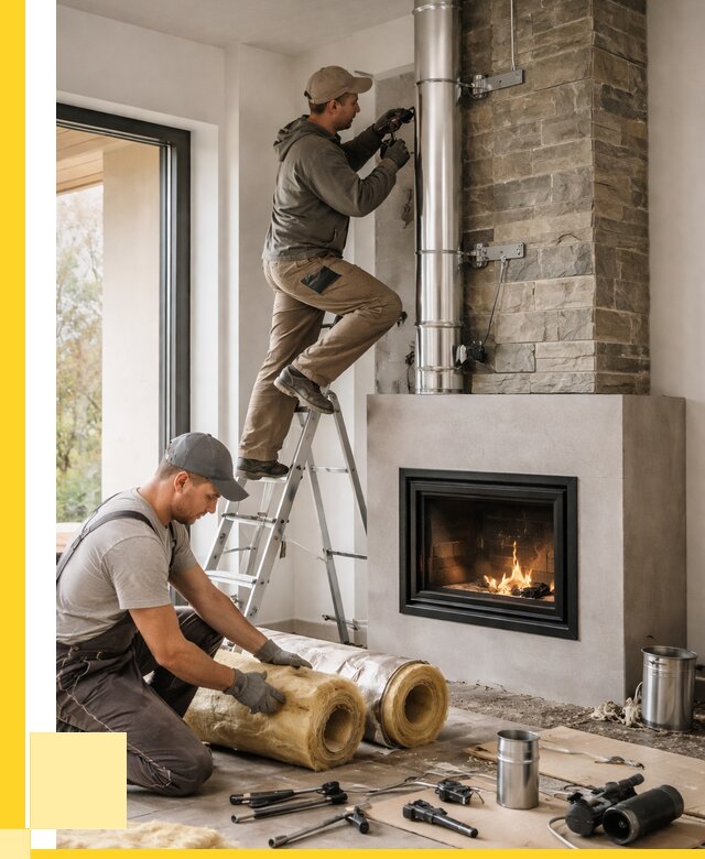 Монтаж дымоходов для каминов в Дзержинске от 15251 р. ЭриданДзр