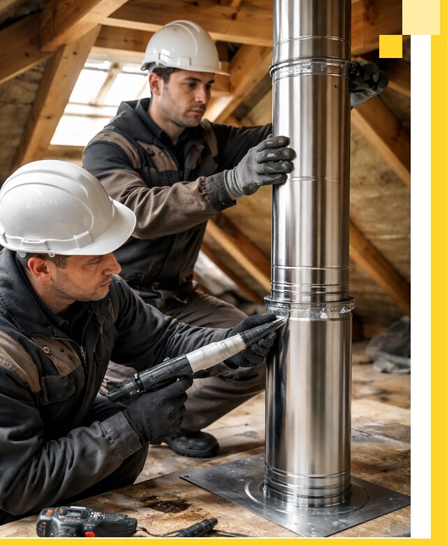 Монтаж дымоходов для каминов в Дзержинске с гарантией качества