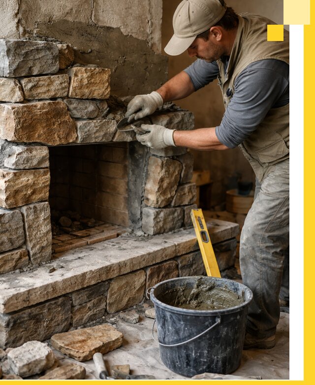 Изготовление и установка каменных каминов под ключ в Дзержинске