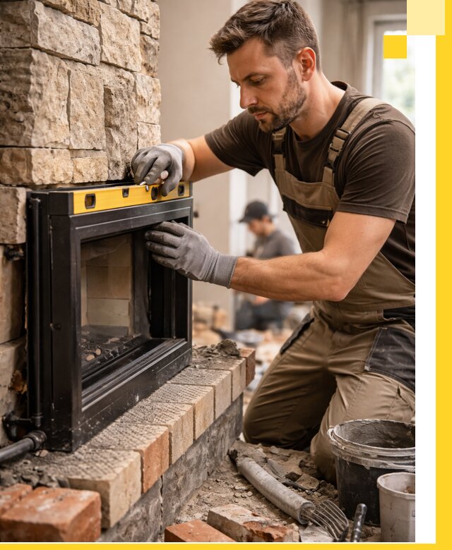 Дровяные камины под ключ в Дзержинске: монтаж, обустройство