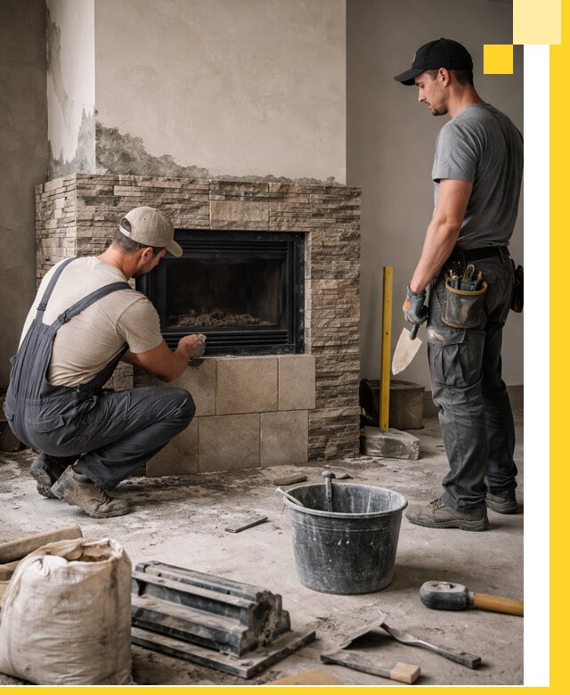 Камины под ключ в Дзержинске: проект, изготовление и монтаж