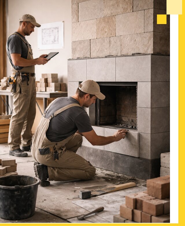 Индивидуальные проекты каминов и каминных систем в Дзержинске