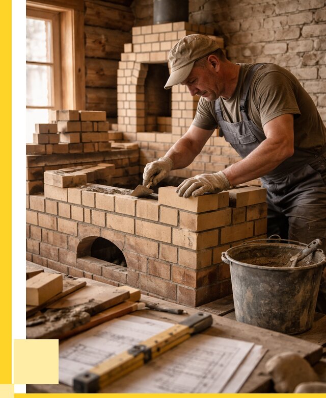 Кладка печей из кирпича в Дзержинске цены от 30501 р. - ЭриданДзр