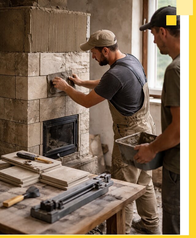 Профессиональная облицовка печей в Дзержинске: керамика и камень