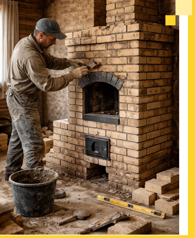 Кирпичные печи под ключ в Дзержинске: проектирование и кладка