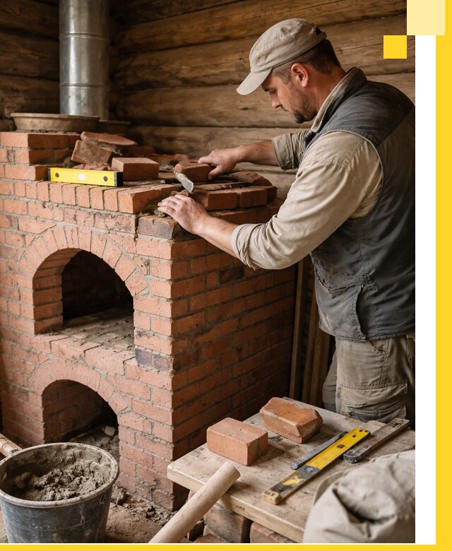 Изготовление и установка русских печей в Дзержинске под ключ