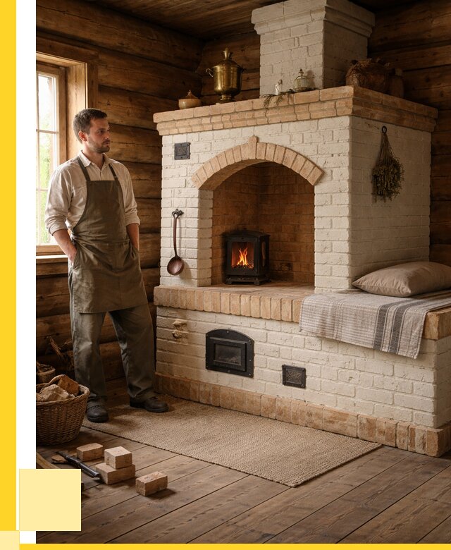 Русские печи с лежанкой под ключ в Дзержинске от 152505 р. ЭриданДзр