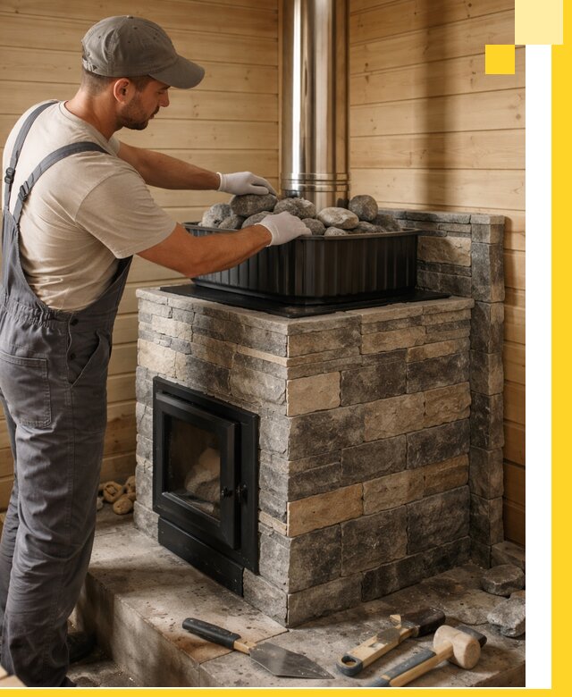 Печи для парной в Дзержинске, производство, монтаж и обслуживание