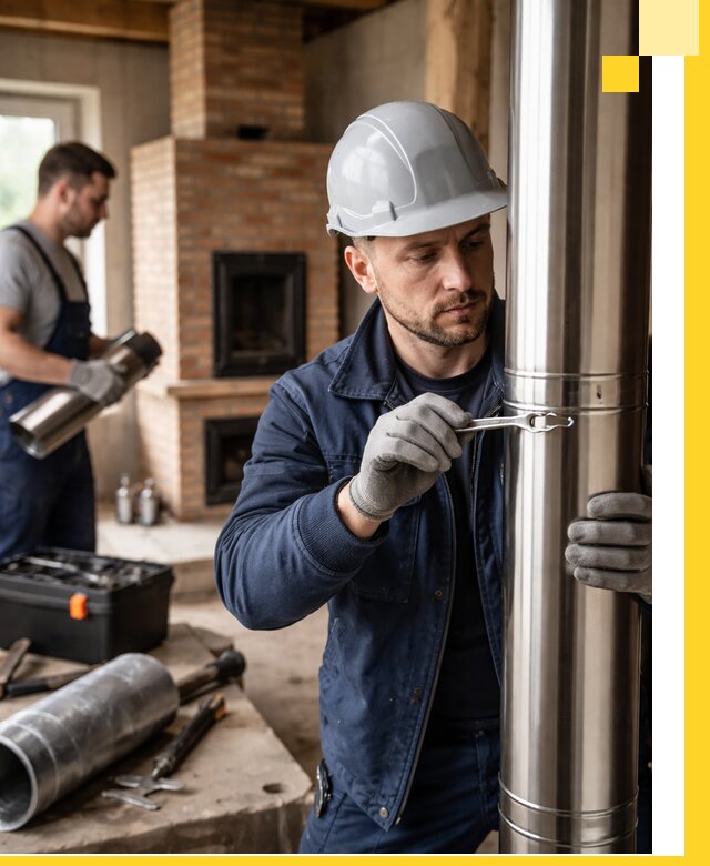 Профессиональный монтаж дымоходов для печей в Дзержинске