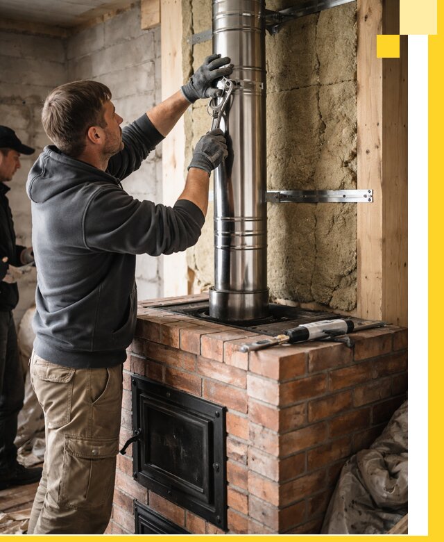 Изготовление и монтаж печей и дымоходов под ключ в Дзержинске
