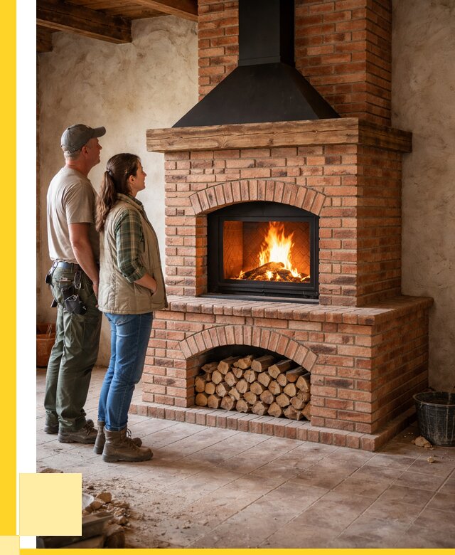 Печи камины из кирпича в Дзержинске от 122004 р. | ЭриданДзр