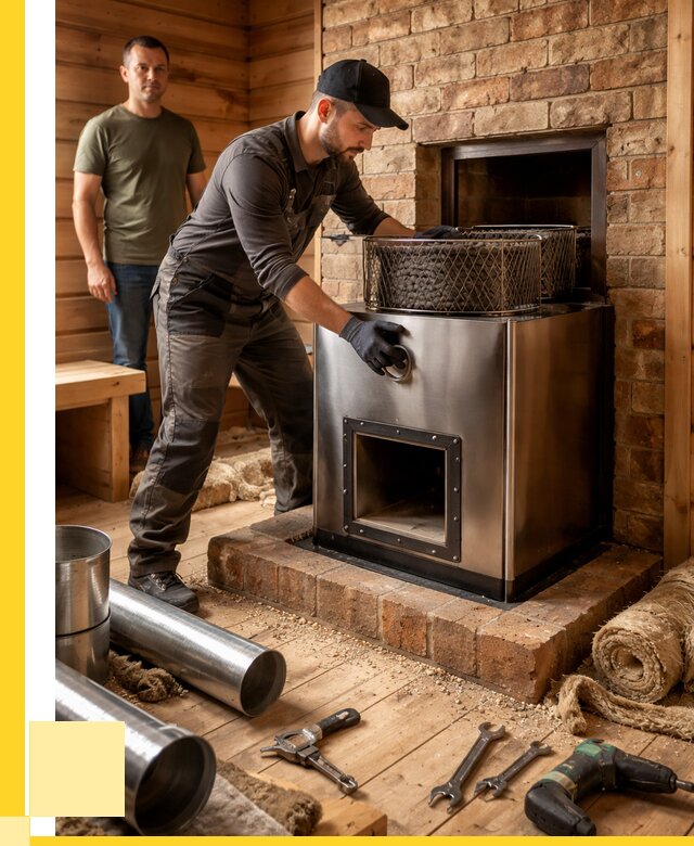 Монтаж банных печей под ключ в Дзержинске от 18301 р., ЭриданДзр