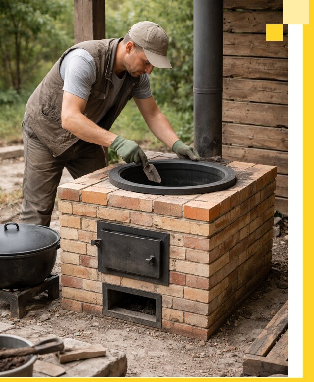 Изготовление и установка печей для казана в Дзержинске под ключ