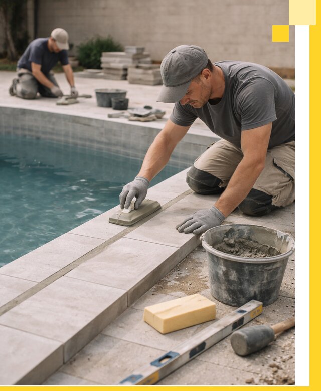 Отделка бассейнов в Дзержинске: декоративная отделка и гидроизоляция