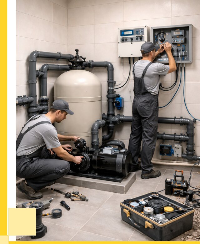 Монтаж оборудования для бассейнов в Дзержинске от 40668 р. | ЭриданДзр