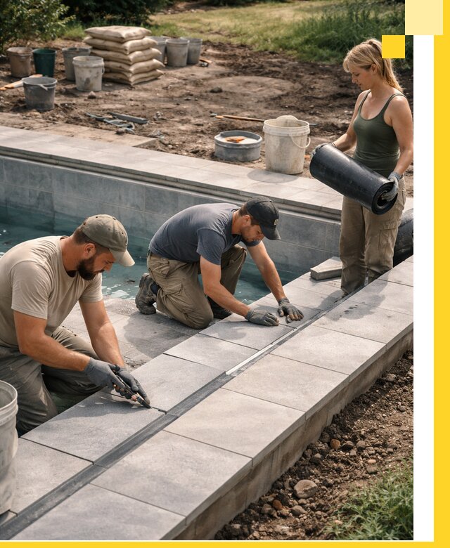 Строительство и монтаж уличных бассейнов под ключ в Дзержинске