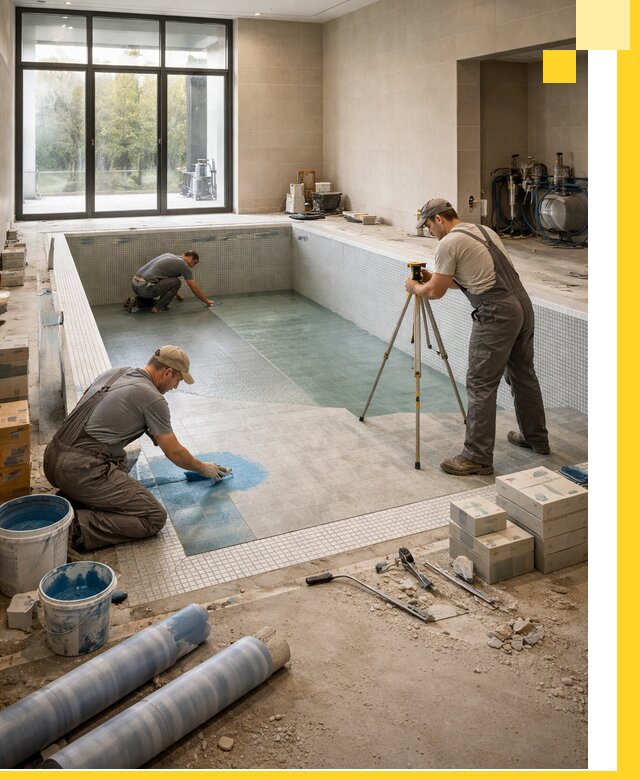 Проект и строительство закрытых бассейнов в Дзержинске под ключ