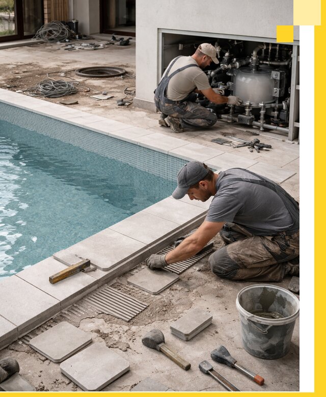 Строительство и монтаж бассейнов в коттедже в Дзержинске