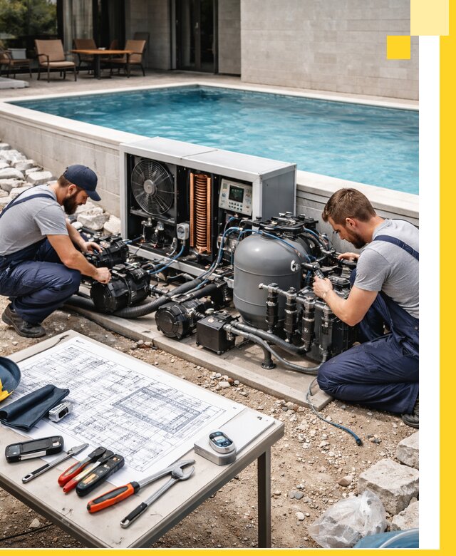 Проектирование и монтаж бассейнов с подогревом в Дзержинске