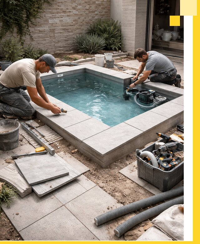 Мини бассейны под ключ в Дзержинске, дизайн и установка