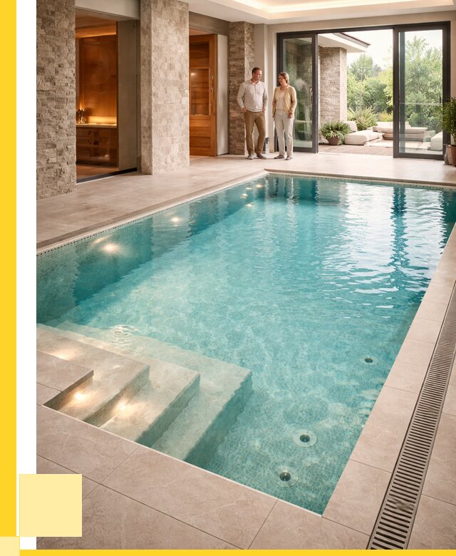 Бассейн во дворе в Дзержинске: проект, отделка от 1220040 р. | ЭриданДзр