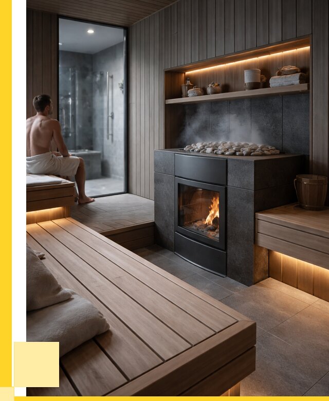 Проект сауны в частном доме в Дзержинске от 35585 р. | ЭриданДзр
