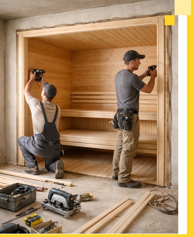 Монтаж саун под ключ в Дзержинске — проектирование и установка