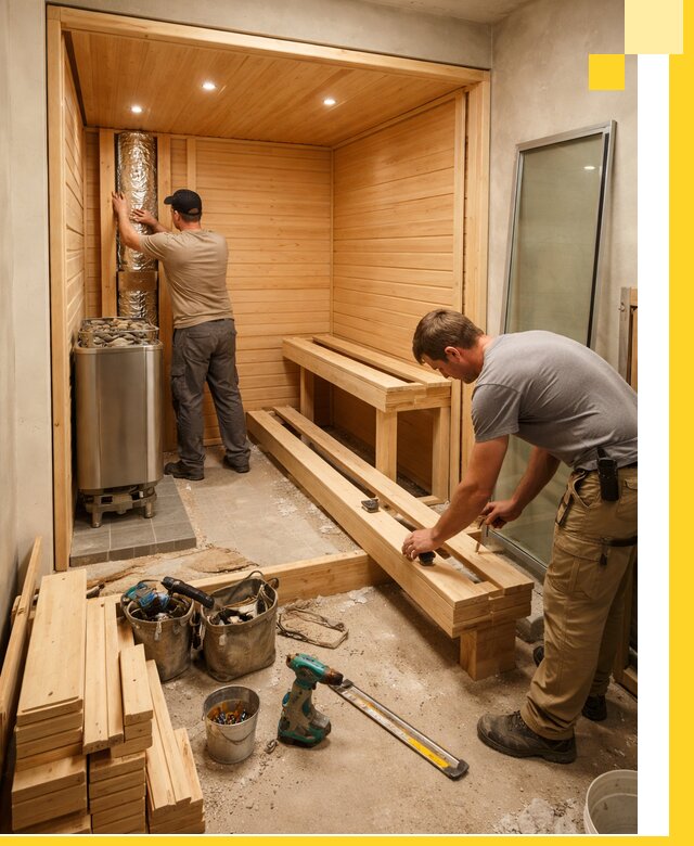 Проектирование и установка домашних саун под ключ в Дзержинске