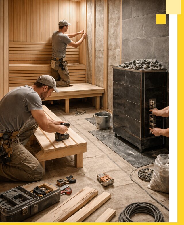 Дизайн и строительство интерьерных саун под ключ в Дзержинске