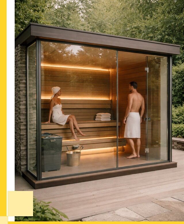 Сауна стеклянная и двери для сауны в Дзержинске от 254175 р. | ЭриданДзр