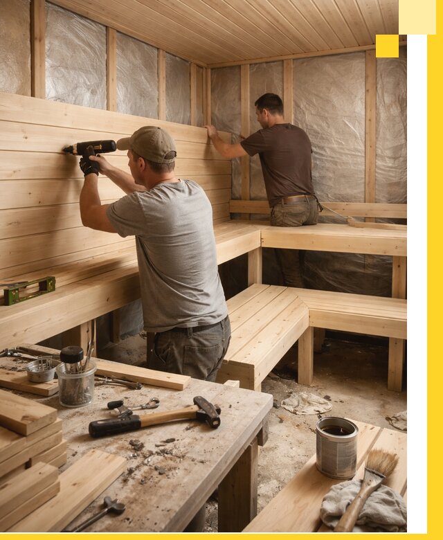 Профессиональная отделка бань и саун под ключ в Дзержинске