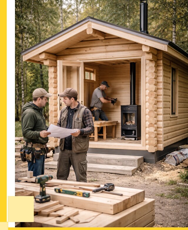 Монтаж бань под ключ в Дзержинске — от 203340 р. | ЭриданДзр