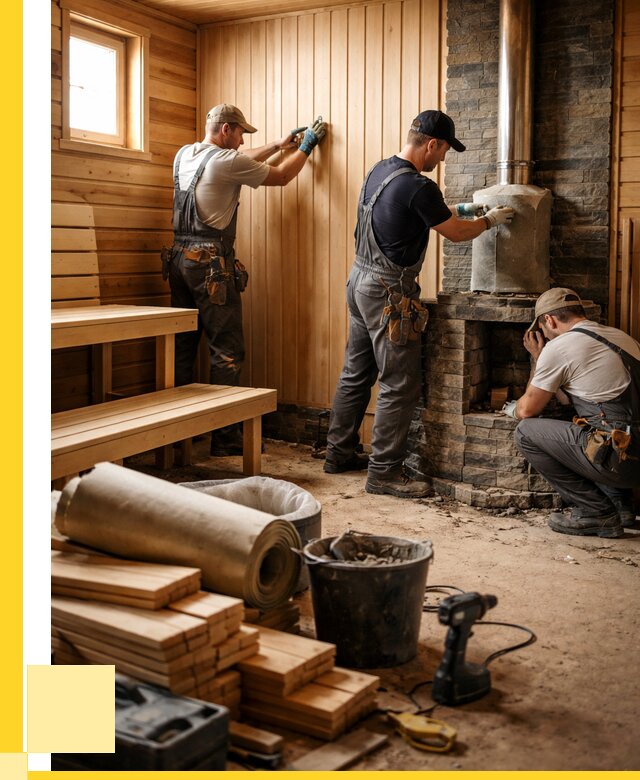 Ремонт бань под ключ в Дзержинске от 45752 р. | ЭриданДзр