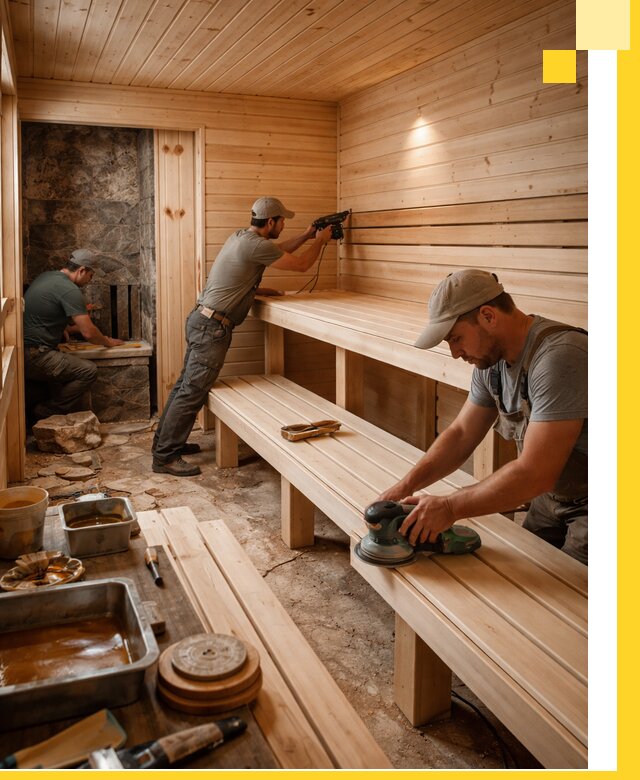 Профессиональная отделка бань в Дзержинске под ключ, с гарантией