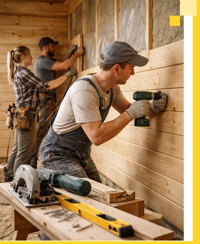 Обшивка бань под ключ в Дзержинске: отделка стен и потолков