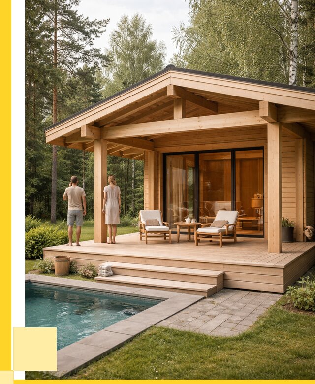 Бани с террасой под ключ в Дзержинске от 610020 р. | ЭриданДзр