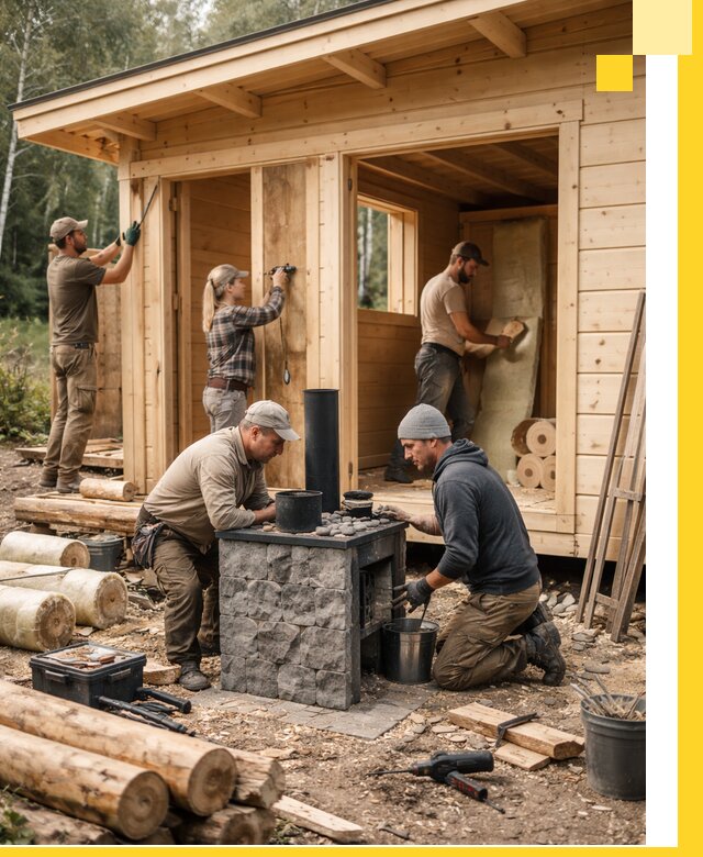 Купить баню под ключ в Дзержинске строительство монтаж отделка