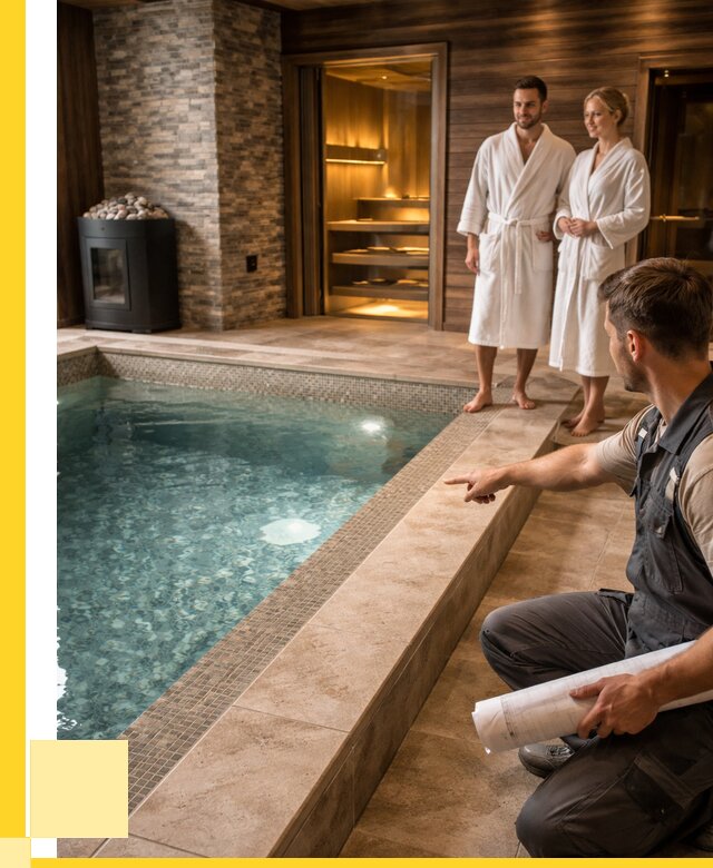 Проект бани с бассейном под ключ в Дзержинске от 66086 р. | ЭриданДзр