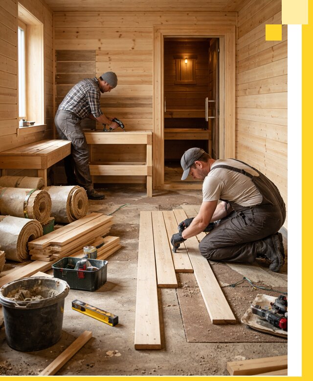 Индивидуальный проект бани с комнатой отдыха под ключ в Дзержинске