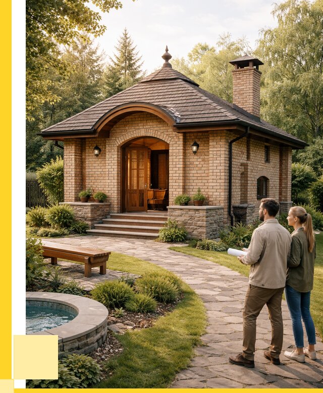 Проект кирпичной бани в Дзержинске от 30501 р. | ЭриданДзр