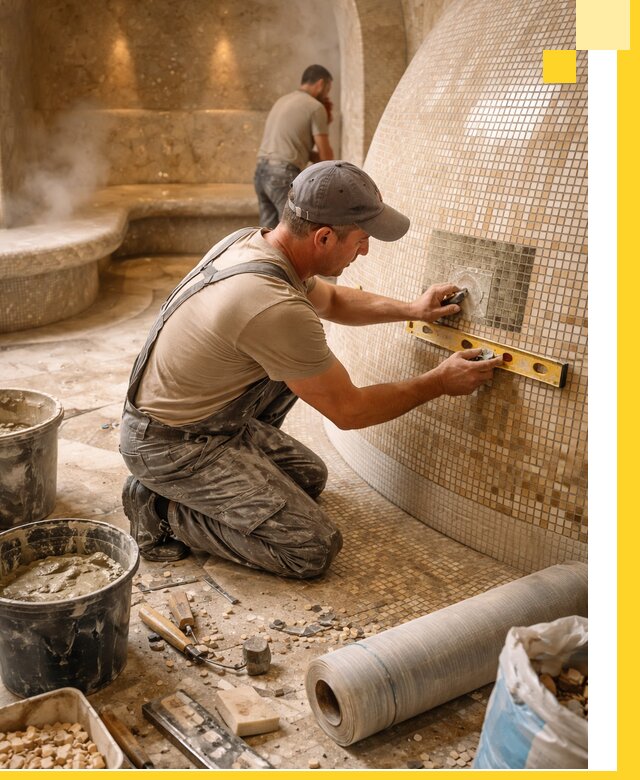 Хамам под ключ в Дзержинске: проектирование, строительство, отделка