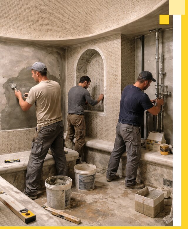 Профессиональный монтаж хамамов под ключ в Дзержинске с гарантией