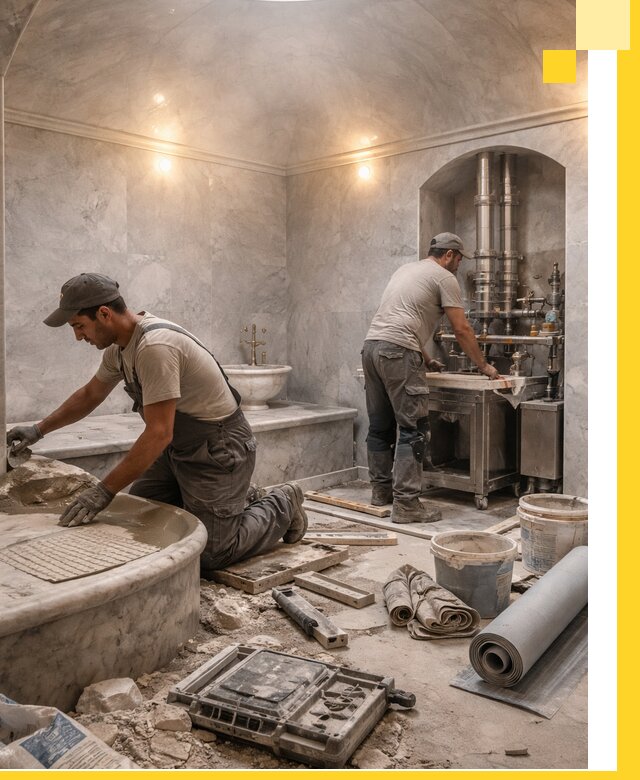 Строительство турецких бань хаммам под ключ в Дзержинске