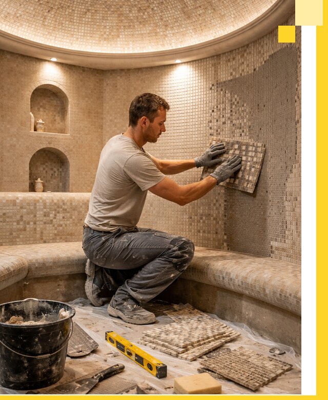 Устройство и монтаж домашнего хамама под ключ в Дзержинске