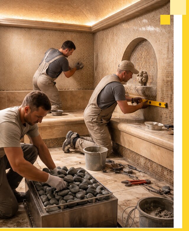 Проектирование и строительство хамама и сауны в Дзержинске