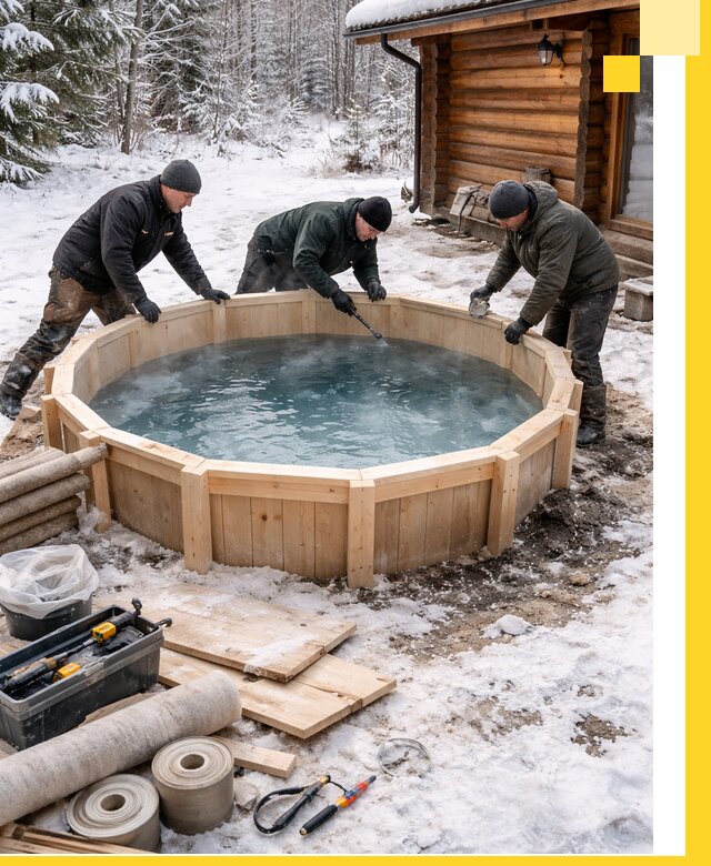 Изготовление и установка ледяных купелей под ключ в Дзержинске